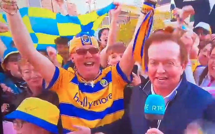 Paddy Joe being Interviewed by Marty after the Connacht Final 2026